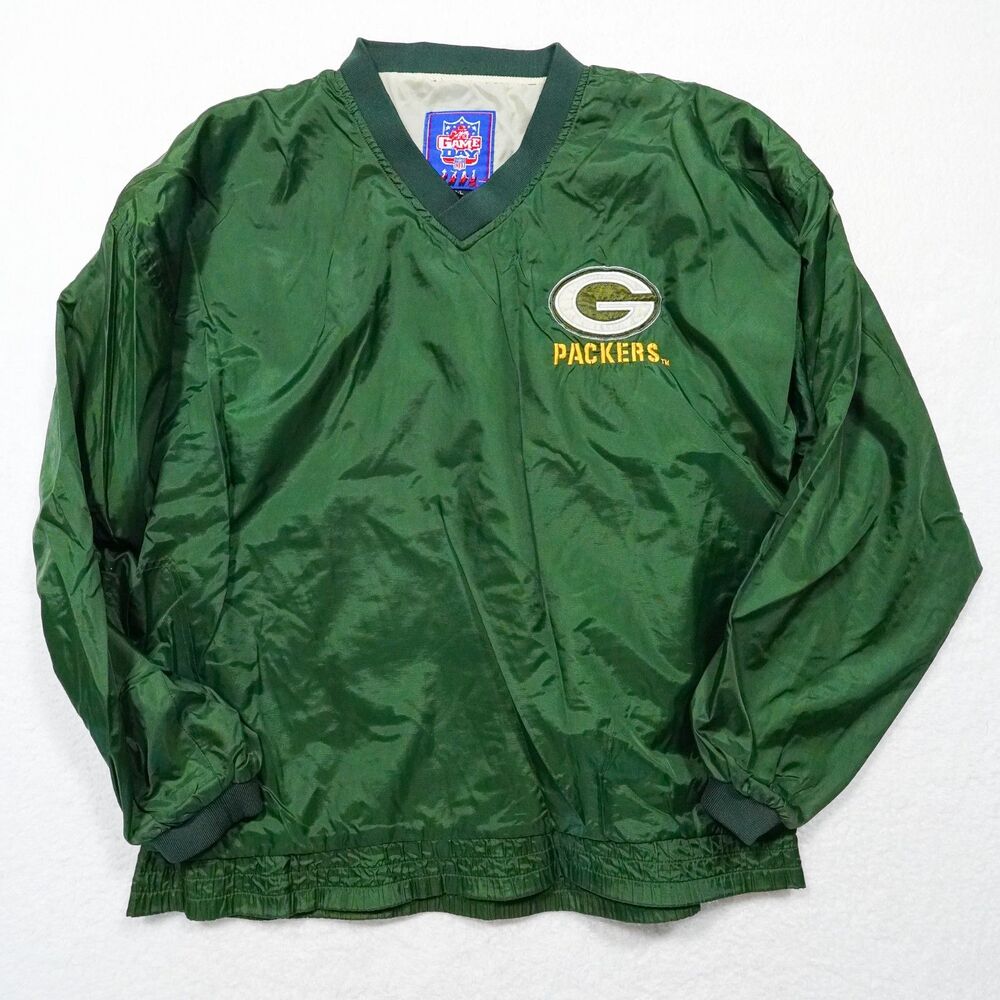 Vintage NFL Game Day Packers V-Neck Pullover - Men's Large